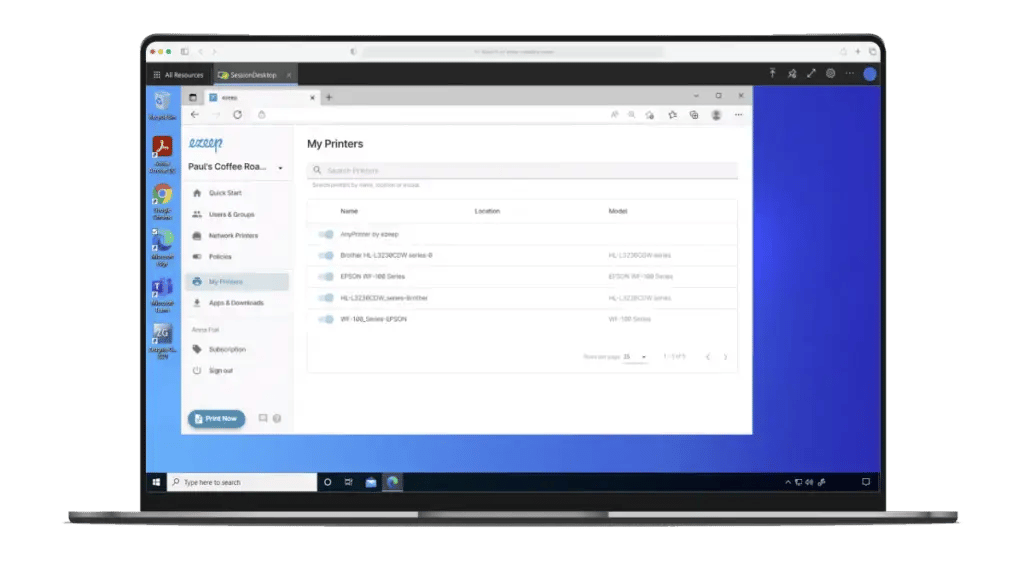 Cloud Printing mit ezeep und Cloud PCs