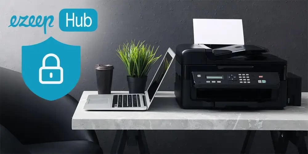 Drucken mit dem ezeep Hub im Home-Office mit aktiver VPN Verbindung 