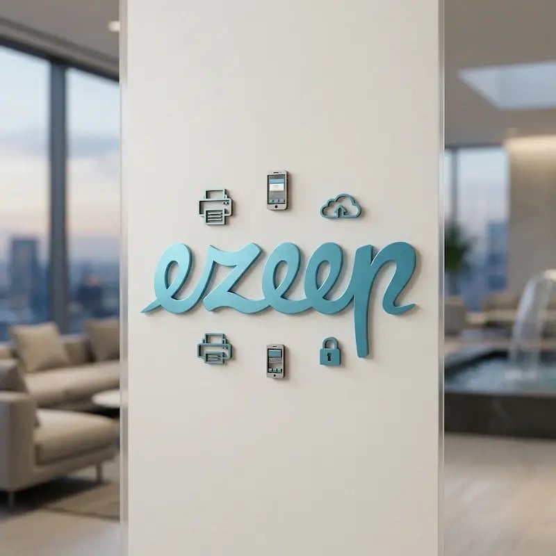 ezeep-logo-wall