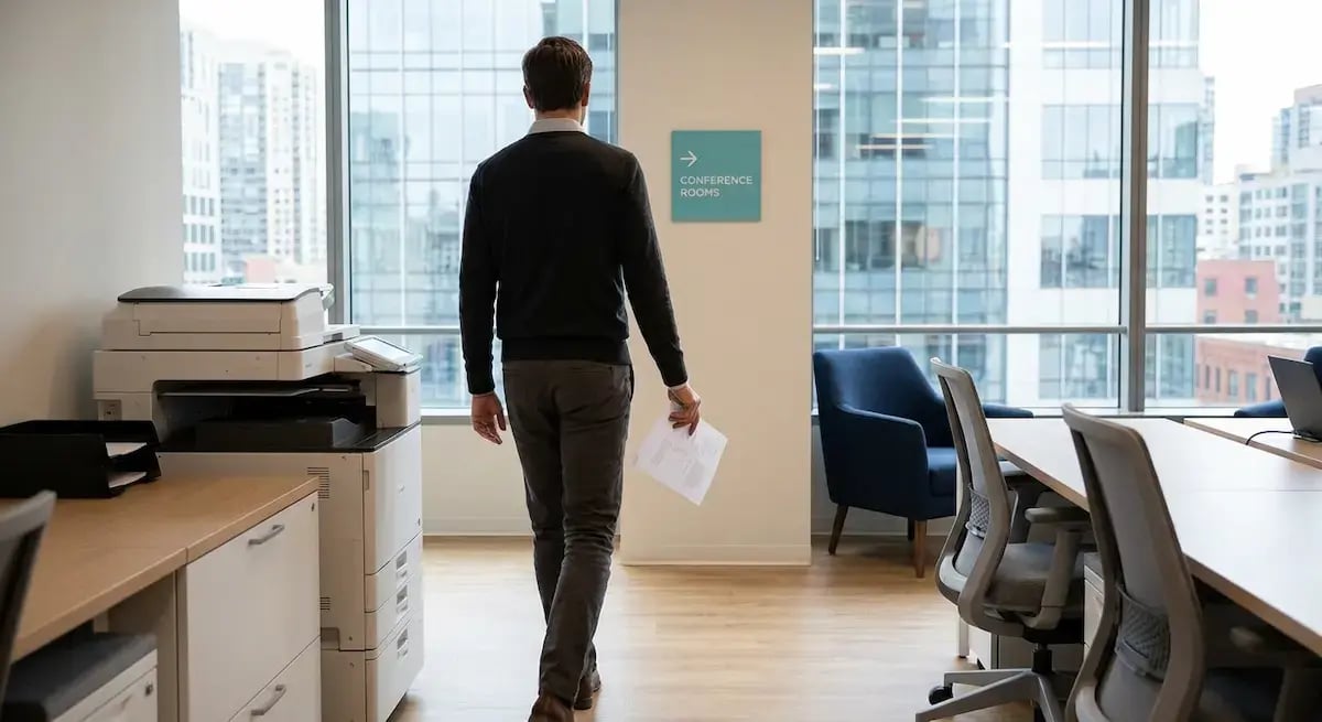 man-printing-office