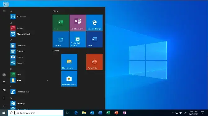 Screenshot of Remote Desktop app for Azure Virtual Desktop