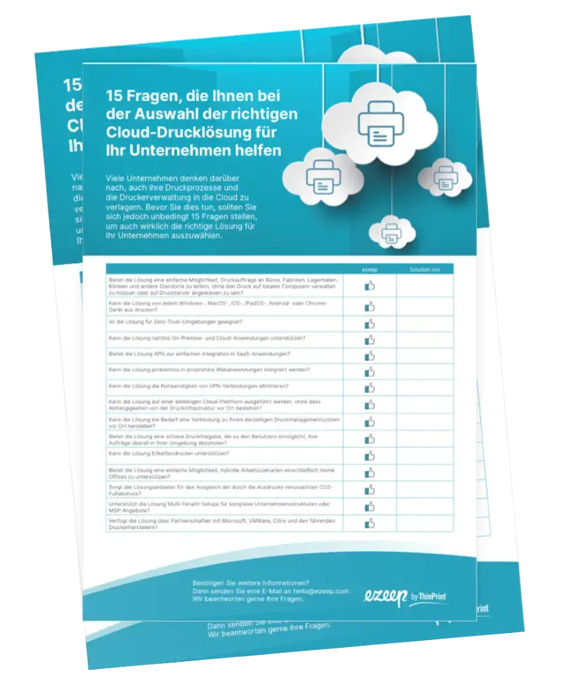 Cloud Printing Checklist