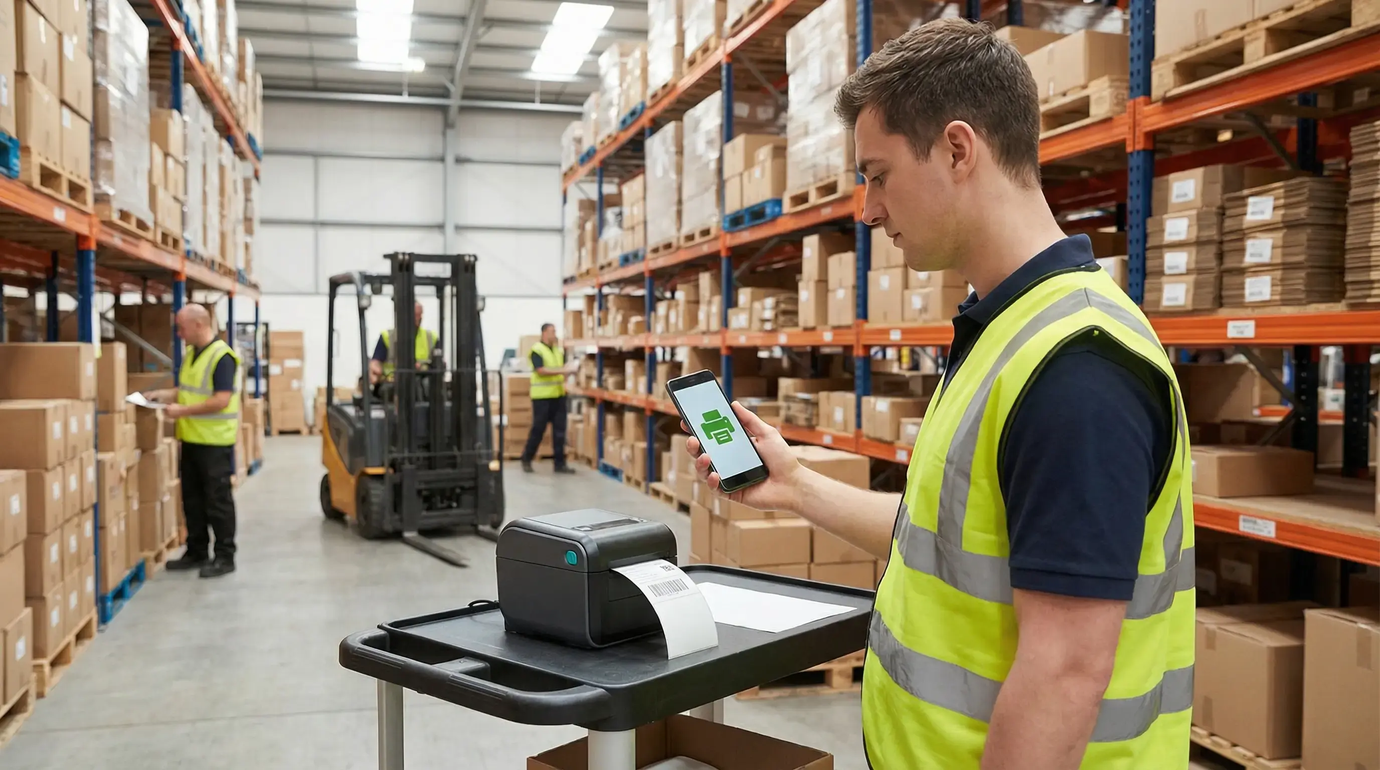 Driverless Printing for Android Warehouse Staff