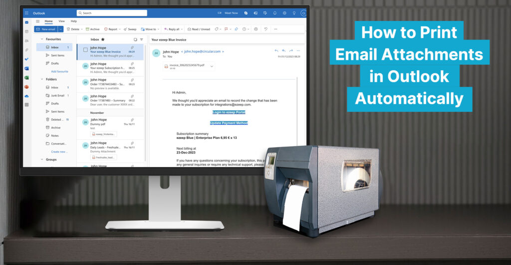 Print Email Attachments automatically