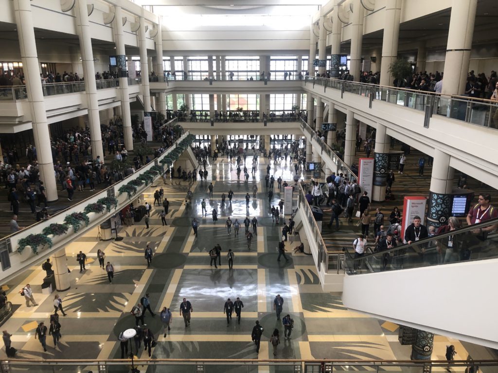 Halle der ausverkauften Microsoft Ignite 2019