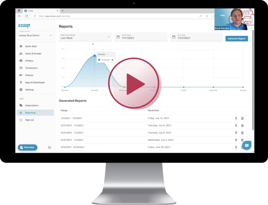 ezeep Blue Free Trial Product Demo Video