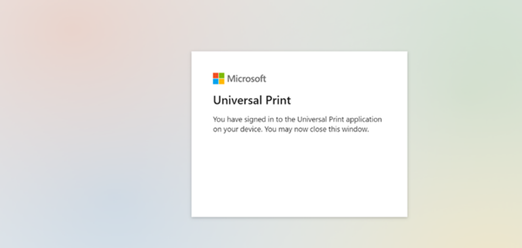Sign-In Universal Print Connector by ezeep Microsoft