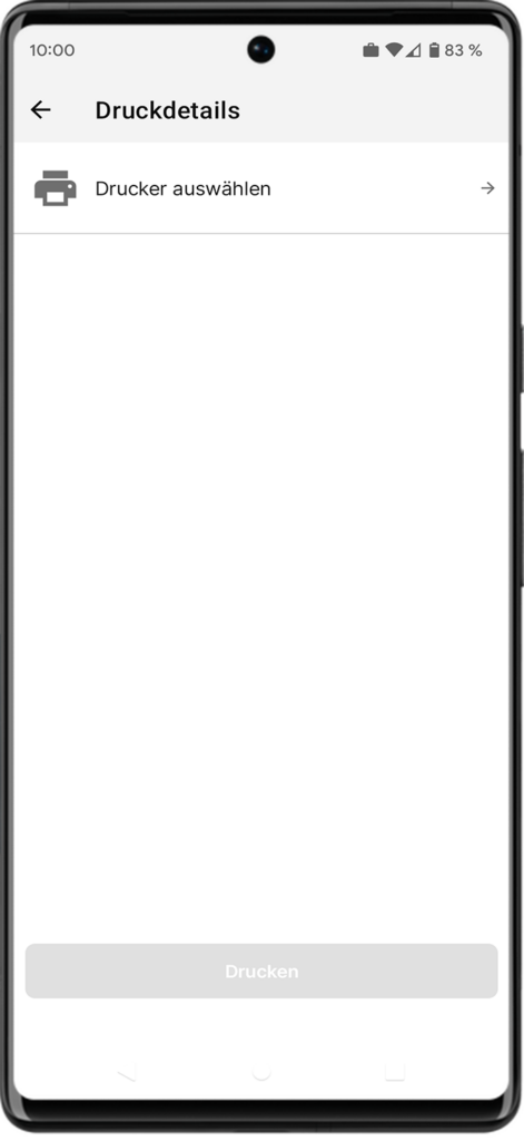 Drucker verbinden mit Android 