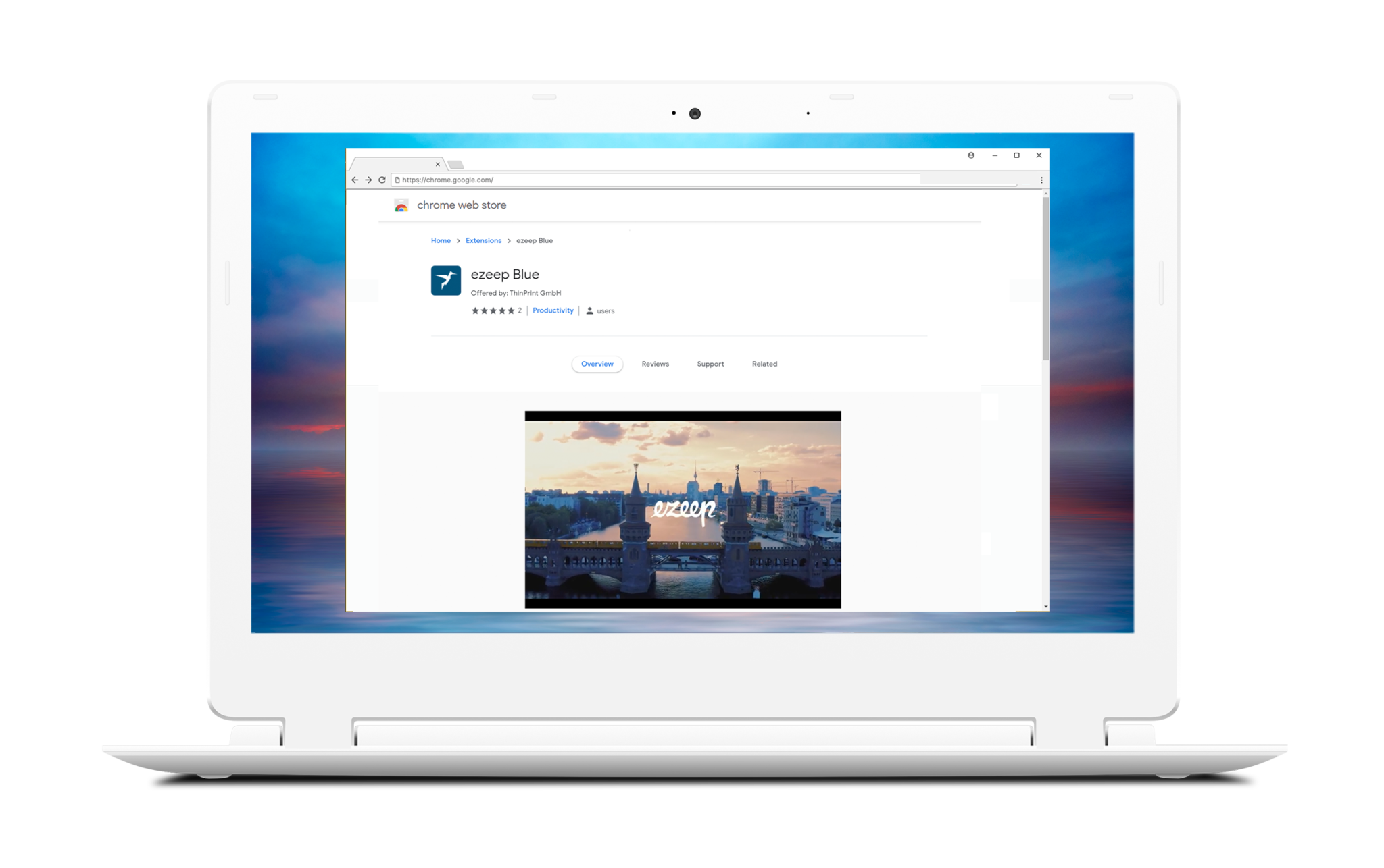 Chrome printing securely integrated into any environment ezeep