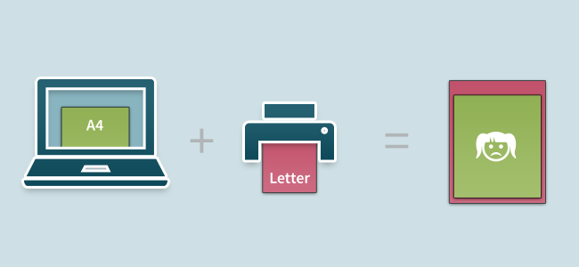 Letter vs A4 paper size