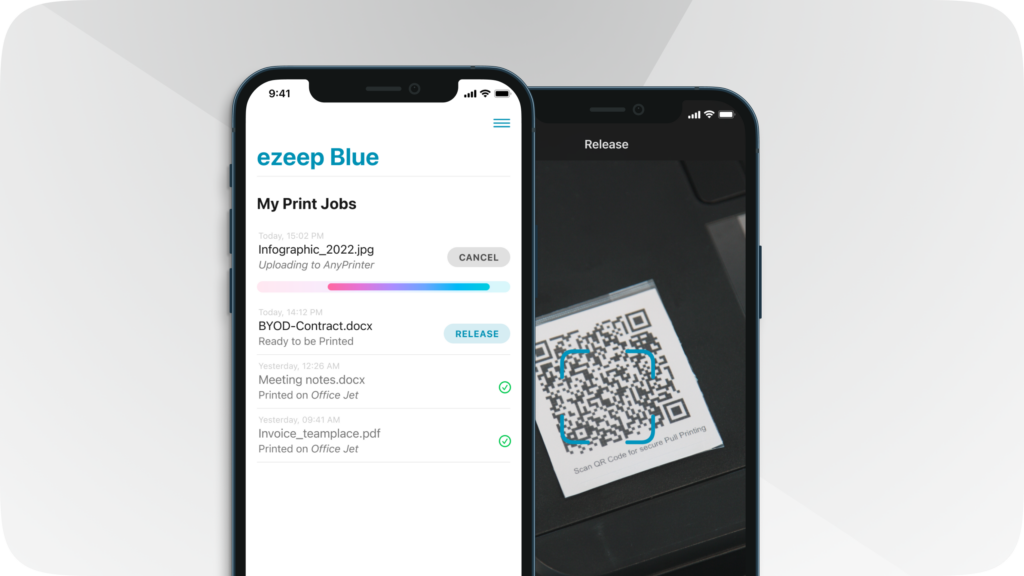 ezeep Blue - Sicheres Pull Printing mit Hilfe des QR Codes