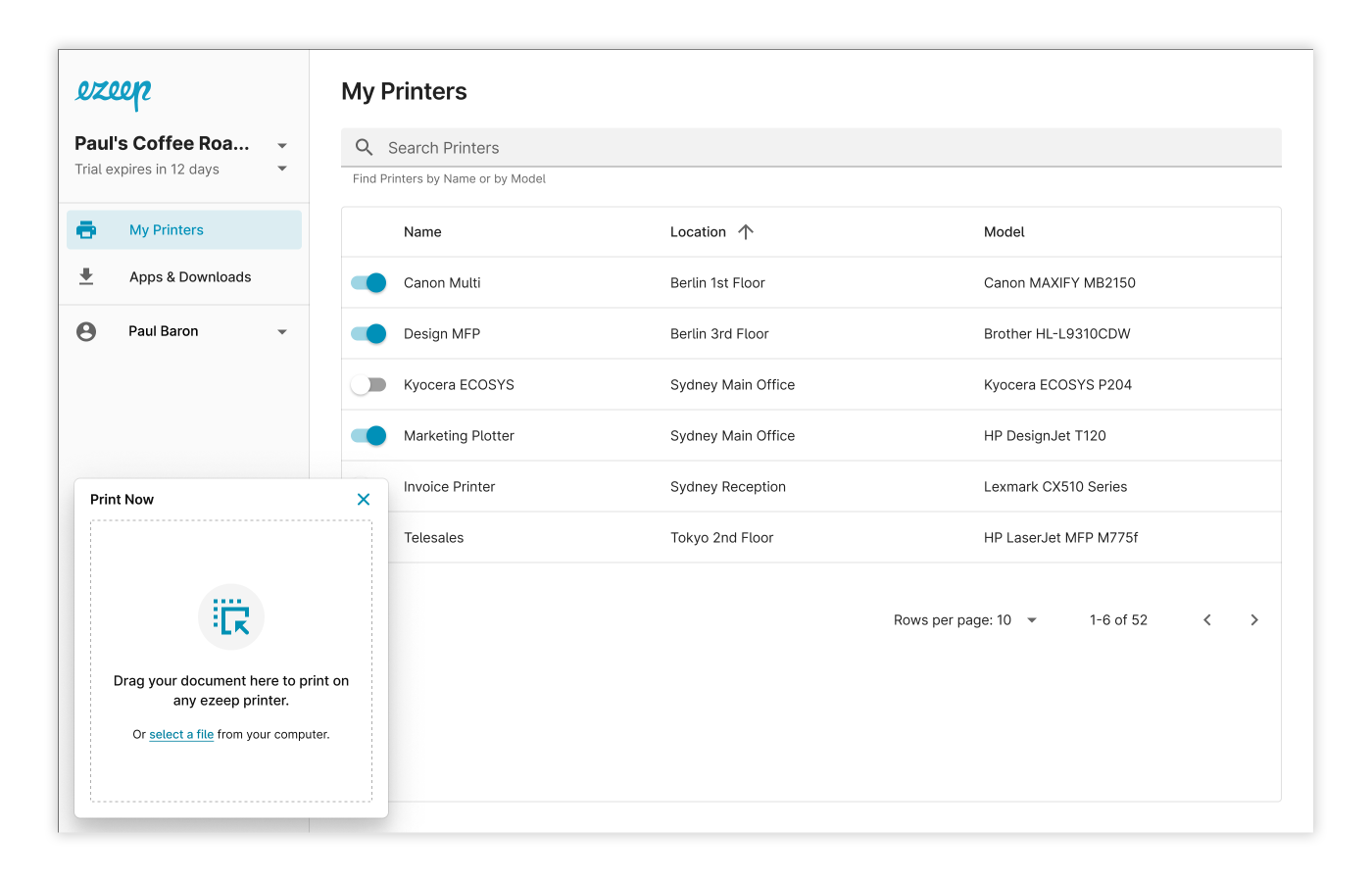 Web printing made easy with ezeep