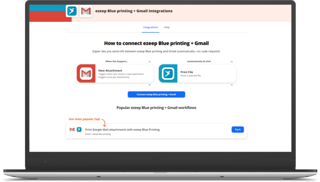 Print Gmail attachments automatically and easily with ezeep Blue ezeep