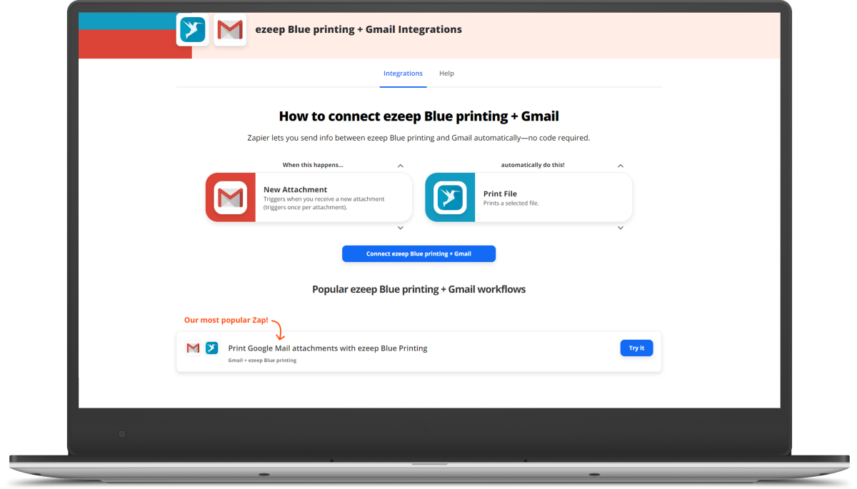 Print Gmail attachments easily with ezeep