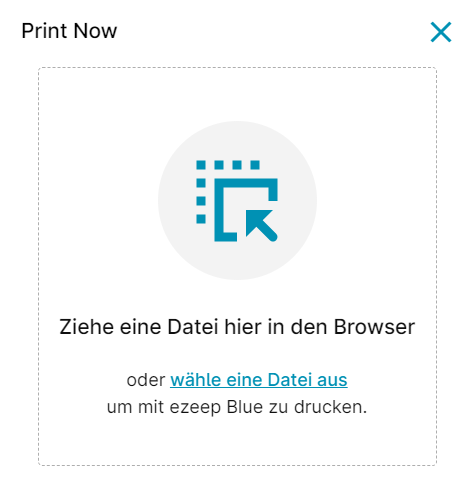 Drucke jetzt über einen Webbrowser