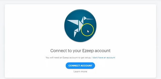 Connect to your ezeep account