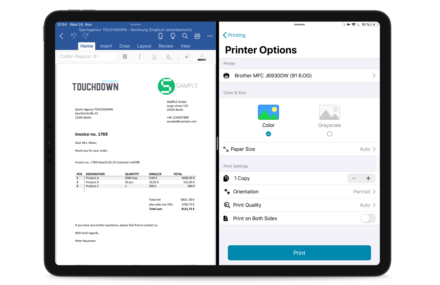 Printing from Azure with ezeep