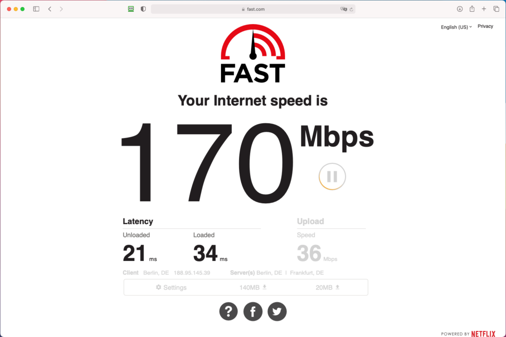 Starlink bandwidth in rain