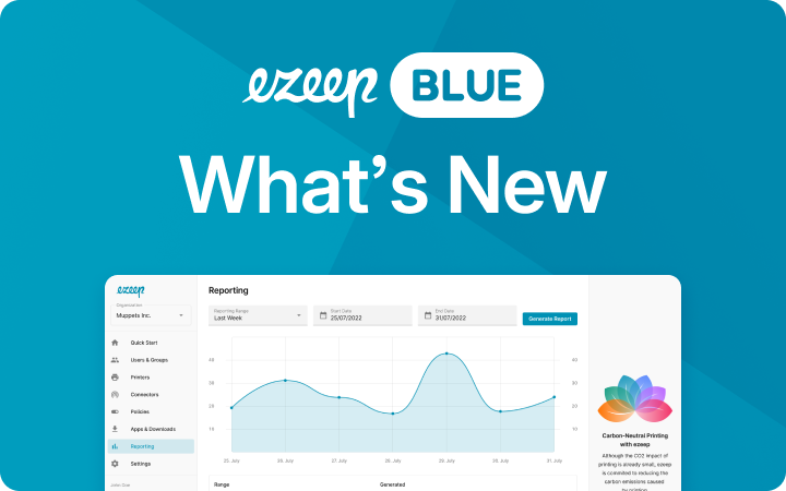 ezeep Blue what's new